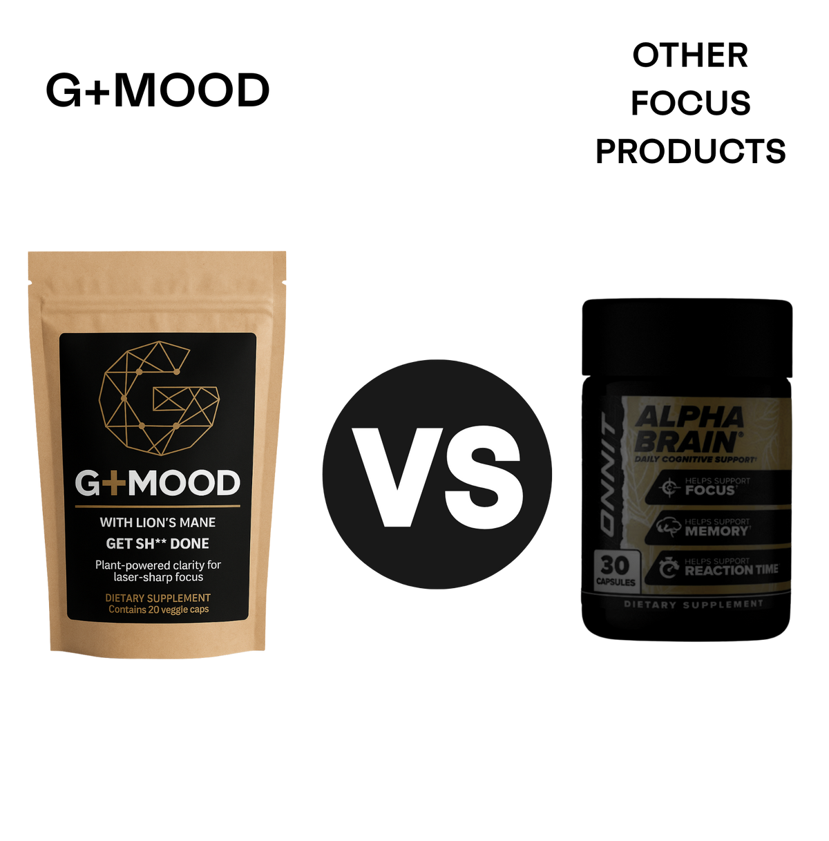 G+MOOD next to other focus products