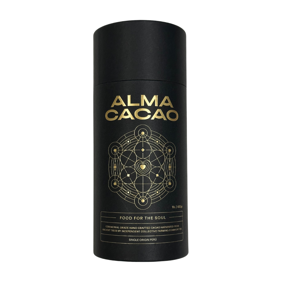 Alma Cacao ceremonial cacao, 1 lb canister