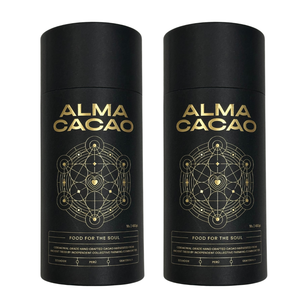Alma Cacao 2 lb Pair two canisters