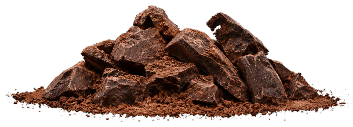 Alma ceremonial cacao rocks with cocoa dust